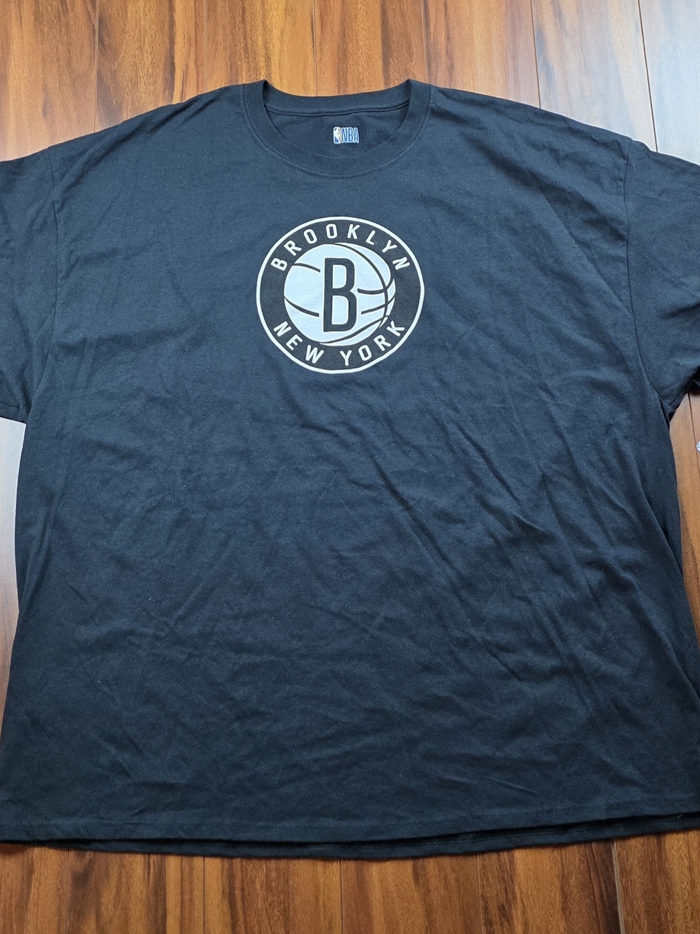 NBA Brooklyn Nets Black Short Sleeve Logo T-Shirt Size 3XL NWT